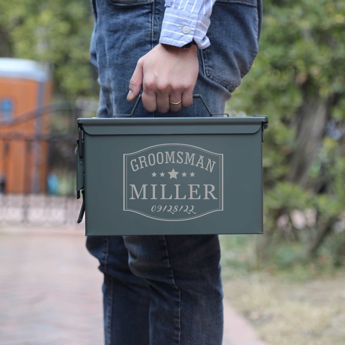 Unique Personalized Custom Ammo Can Customized Groomsman Gifts Gifts for Men by Groovy Guy