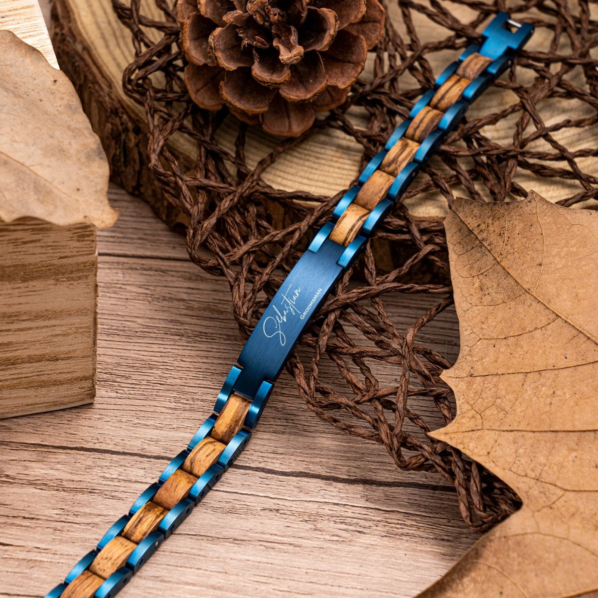 Unique Personalized Custom Mens Bracelet Customized Bracelet Gifts for Men by Groovy Guy