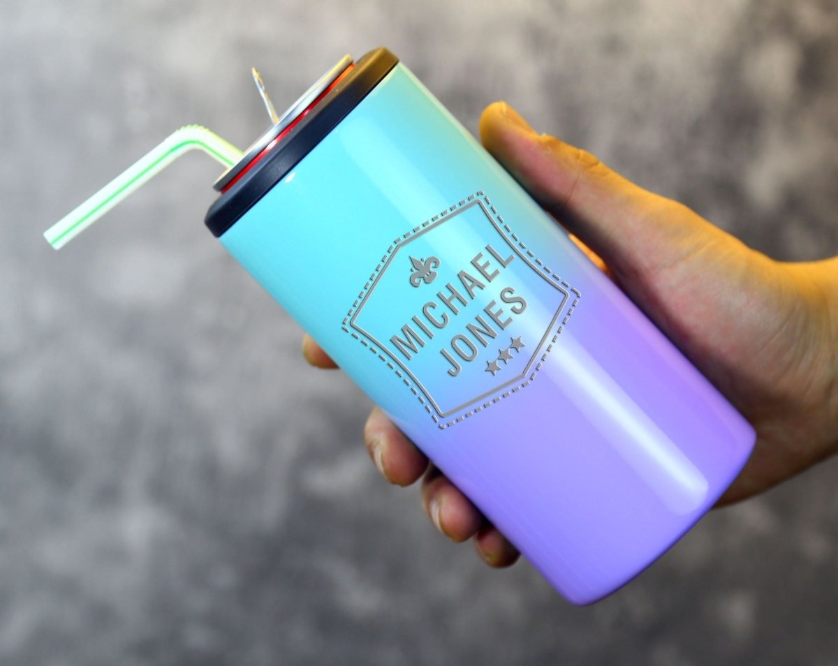 Unique Personalized Two - Tone Drink Koozie Customized Personalized Koozie Gifts for Men by Groovy Guy