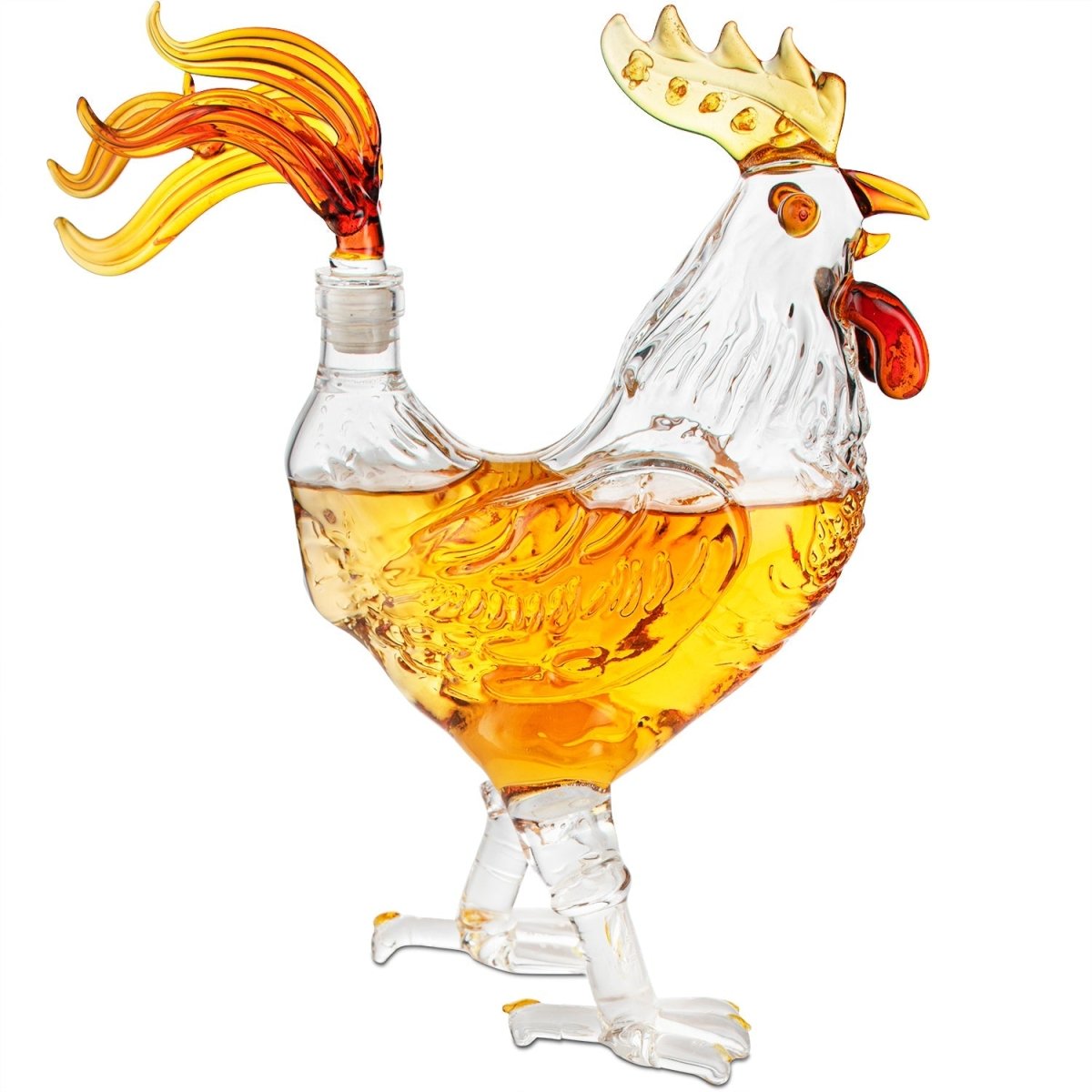 Unique Personalized Sacred Rooster Decanter Customized Gifts for Men by Groovy Guy