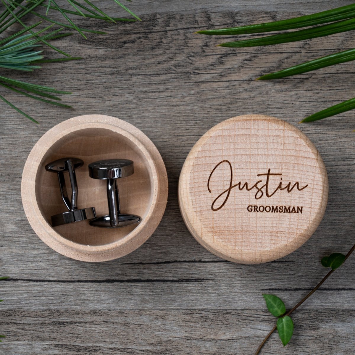 Unique Personalized Engraved Cufflinks Set Customized cufflinks Gifts for Men by Groovy Guy