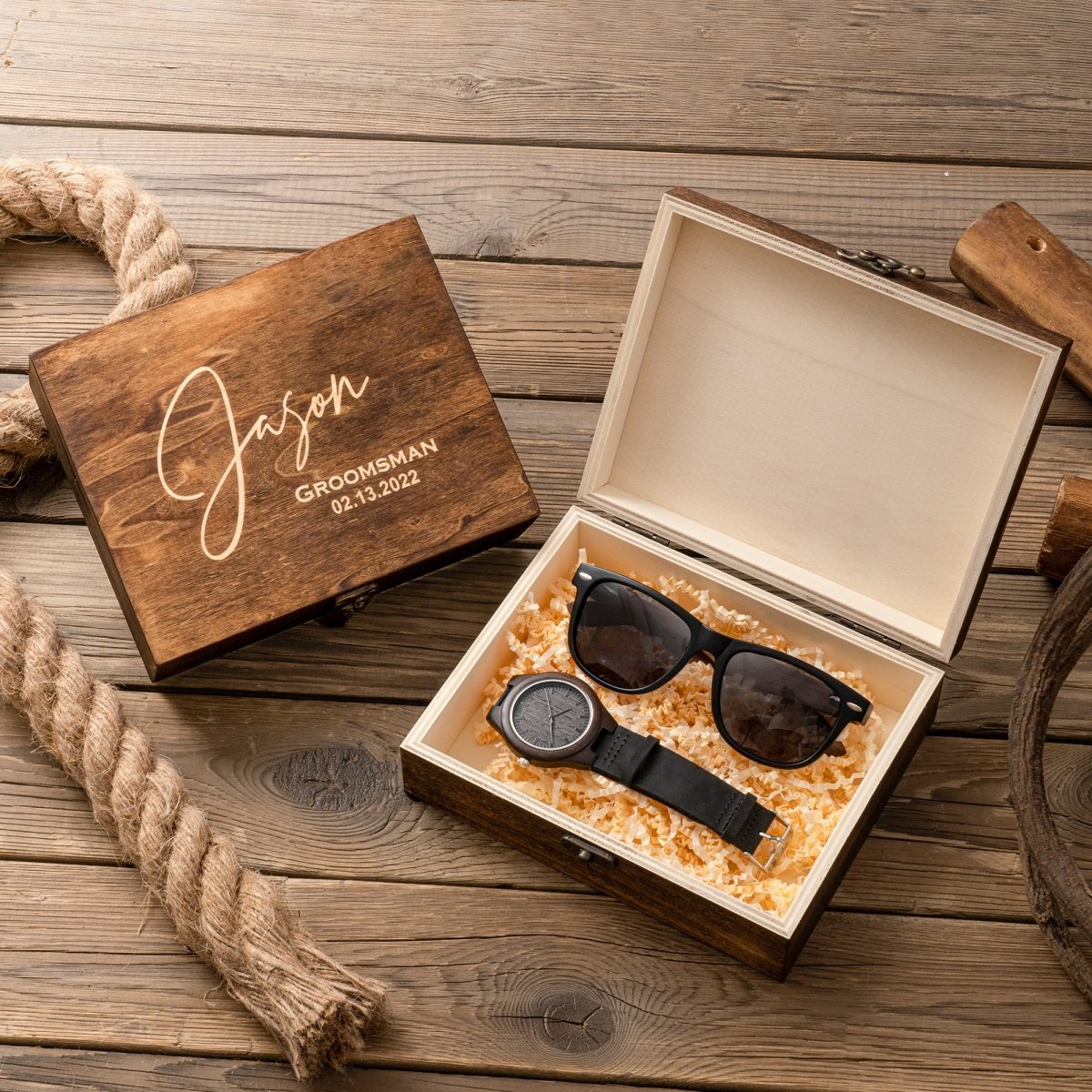 Unique Personalized Sipping in Style Box Set Customized Gift Sets Gifts for Men by Groovy Guy