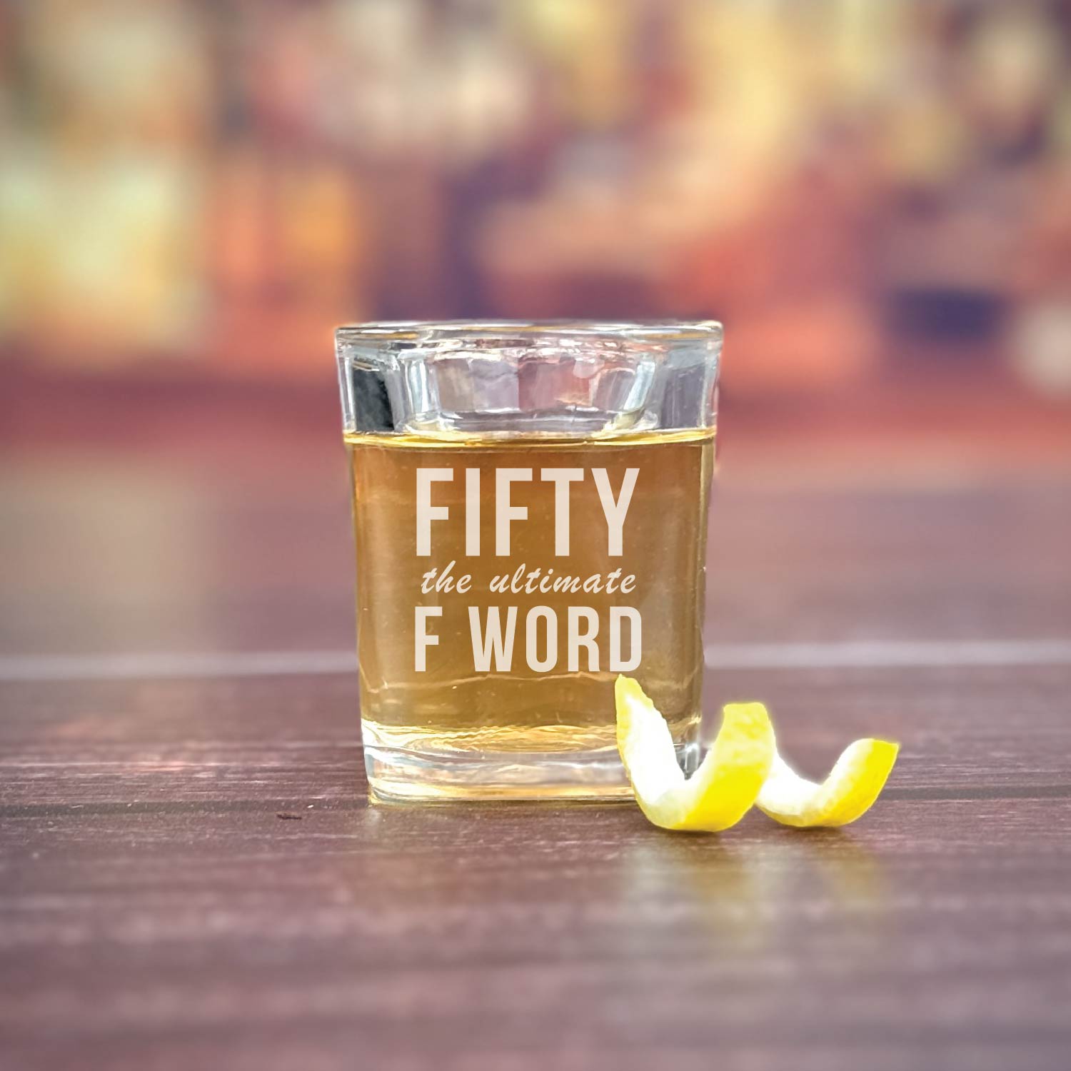 Unique Personalized Fifty Shots Customized Shot Glasses Gifts for Men by Groovy Guy