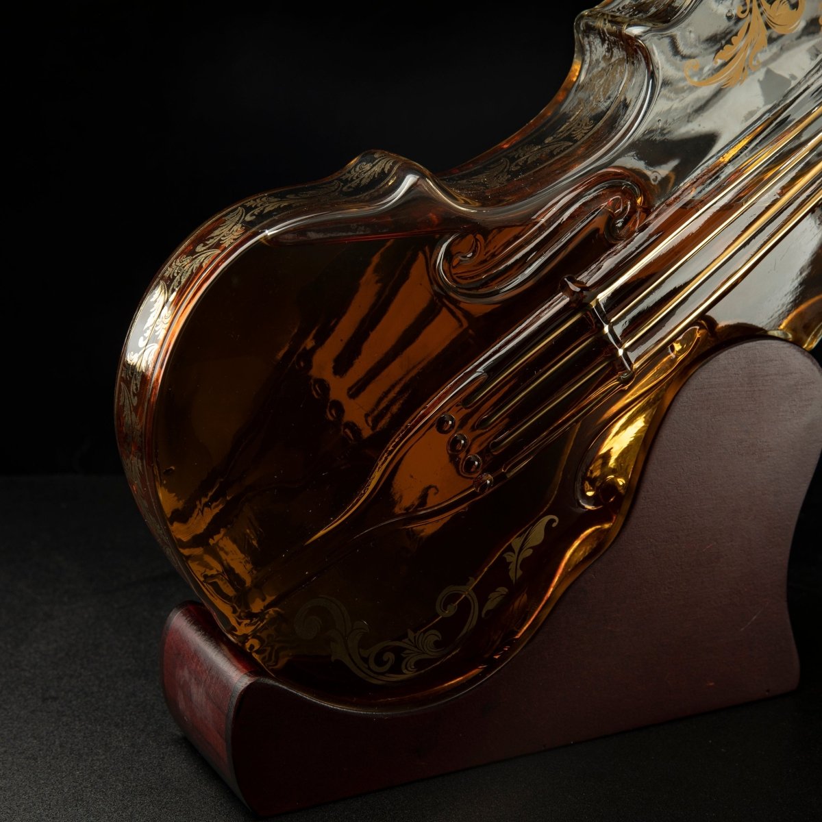 Unique Personalized Glass Violin Decanter Customized Gifts for Men by Groovy Guy