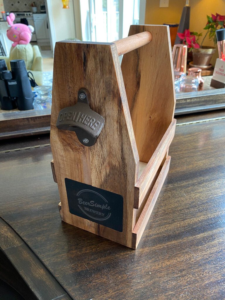 Unique Personalized Brew Bearer Customized Bottle Openers Gifts for Men by Groovy Guy