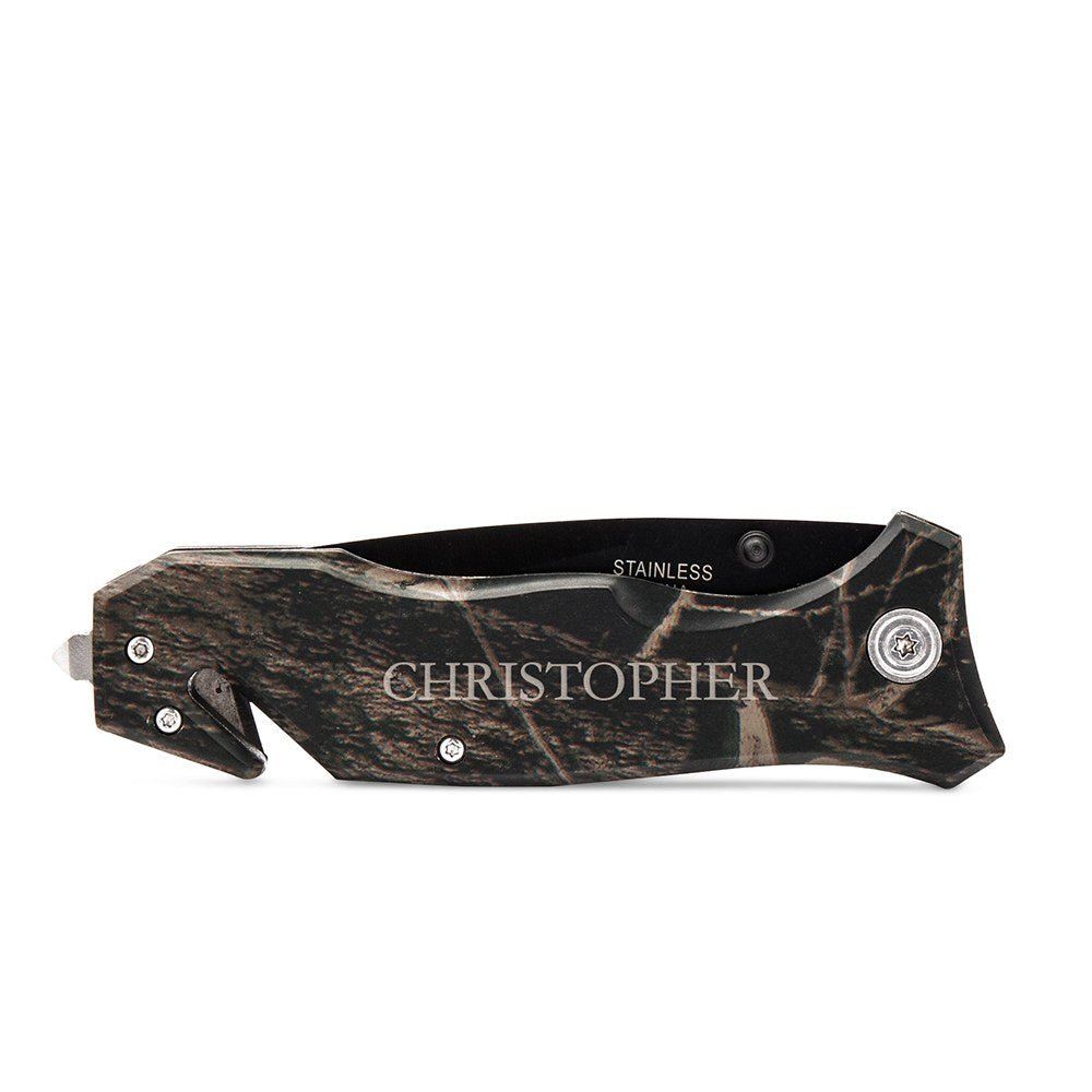Unique Personalized Camo Clipper Customized Tools Gifts for Men by Groovy Guy