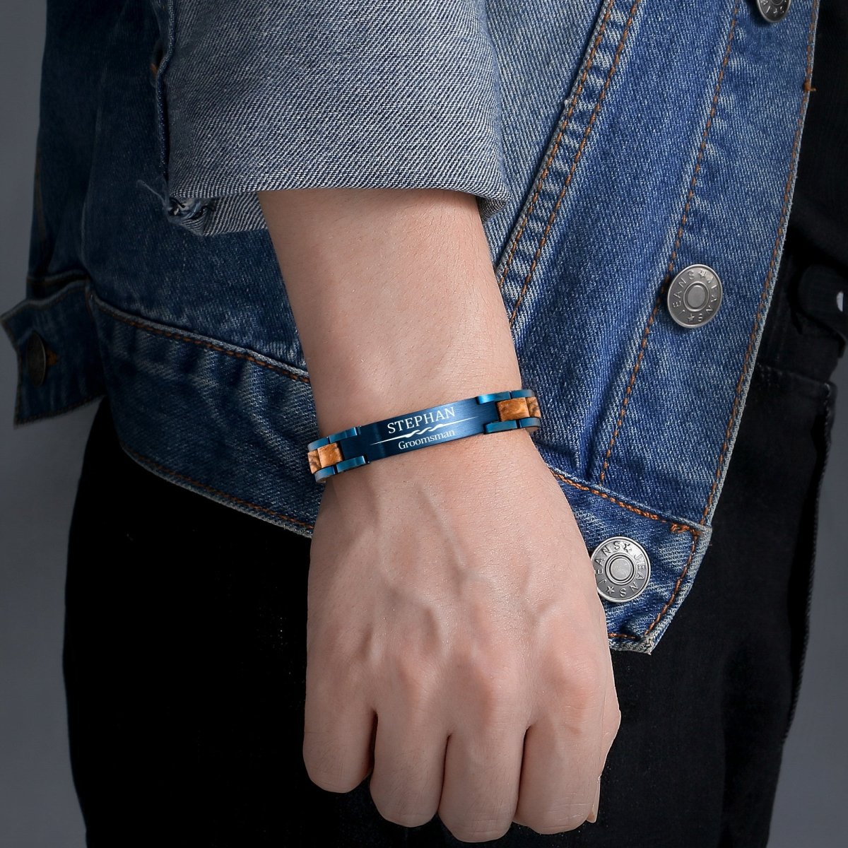 Unique Personalized Custom Mens Bracelet Customized Bracelet Gifts for Men by Groovy Guy