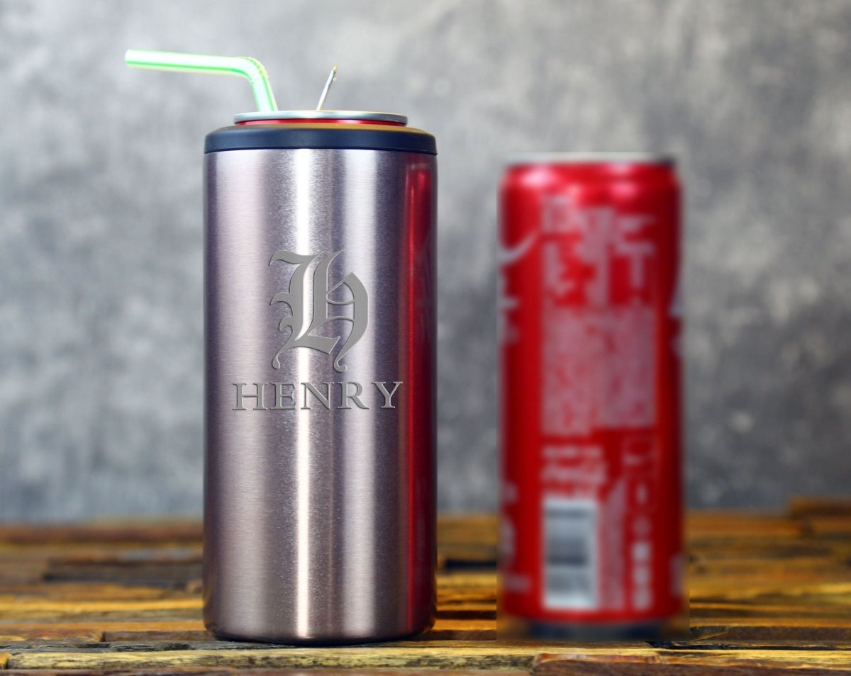 Unique Personalized Rose Gold Custom Koozie Customized Personalized Koozie Gifts for Men by Groovy Guy