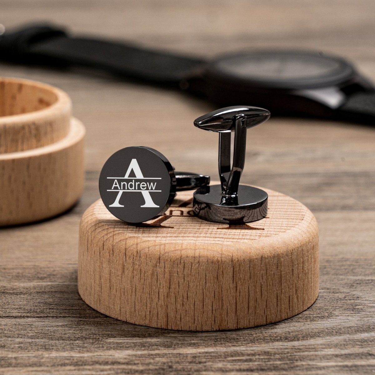 Unique Personalized Engraved Cufflinks Set Customized cufflinks Gifts for Men by Groovy Guy