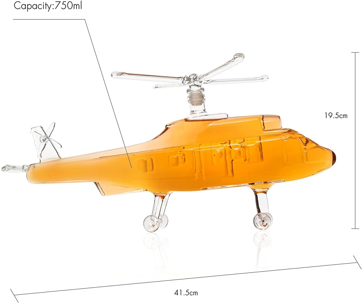 Unique Personalized Black Hawk Decanter Customized Decanter Gifts for Men by Groovy Guy