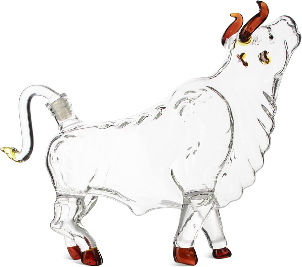 Unique Personalized Charging Bull Decanter Customized Decanter Gifts for Men by Groovy Guy