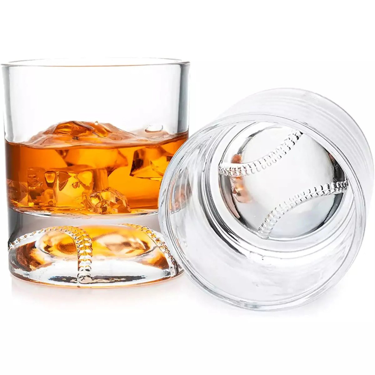 Unique Personalized Grand Slammer Whiskey Glass Customized Baseball Gifts for Men by Groovy Guy