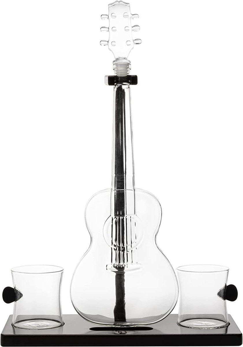 Unique Personalized Guitar Whiskey Decanter Customized Decanter Set Gifts for Men by Groovy Guy