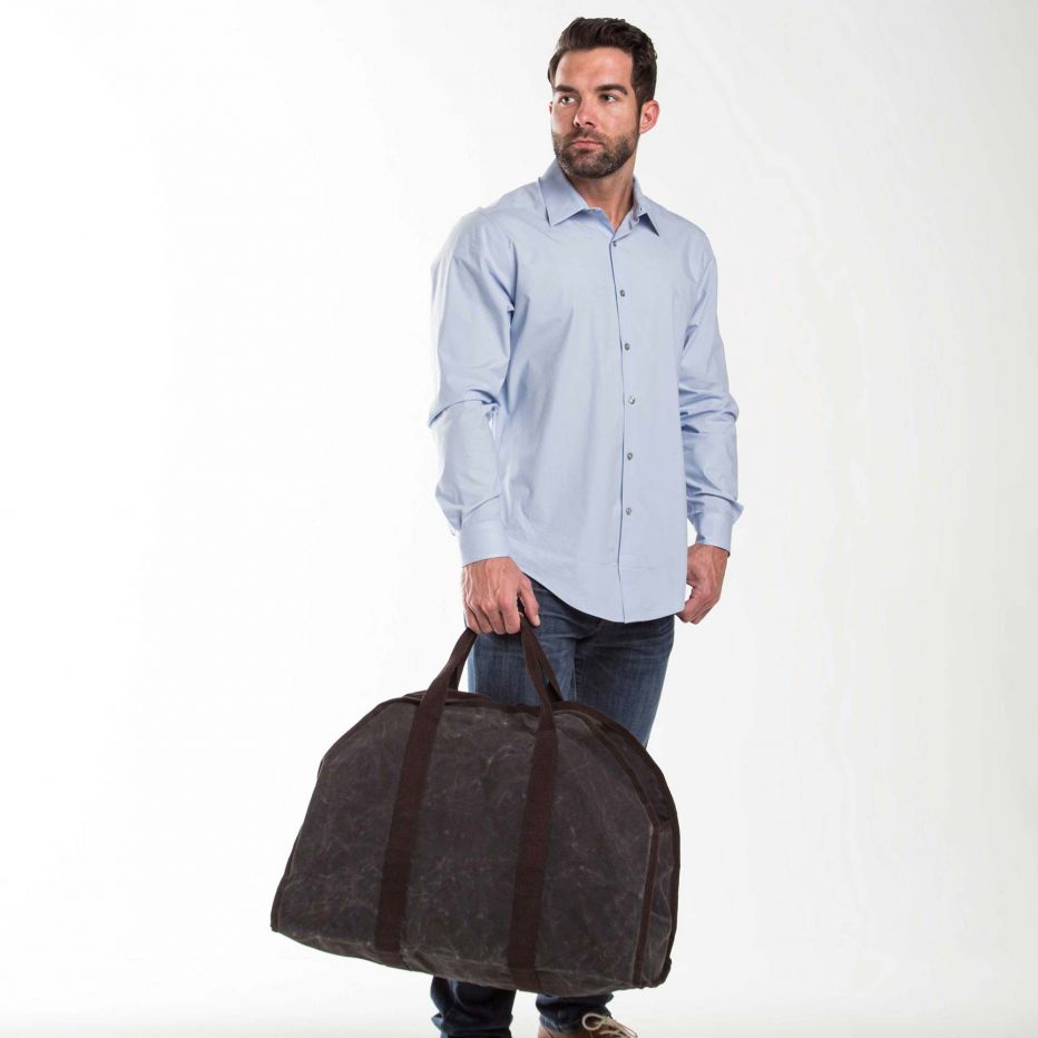 Unique Personalized Waxed Timber Transporter Customized Man Bags Gifts for Men by Groovy Guy