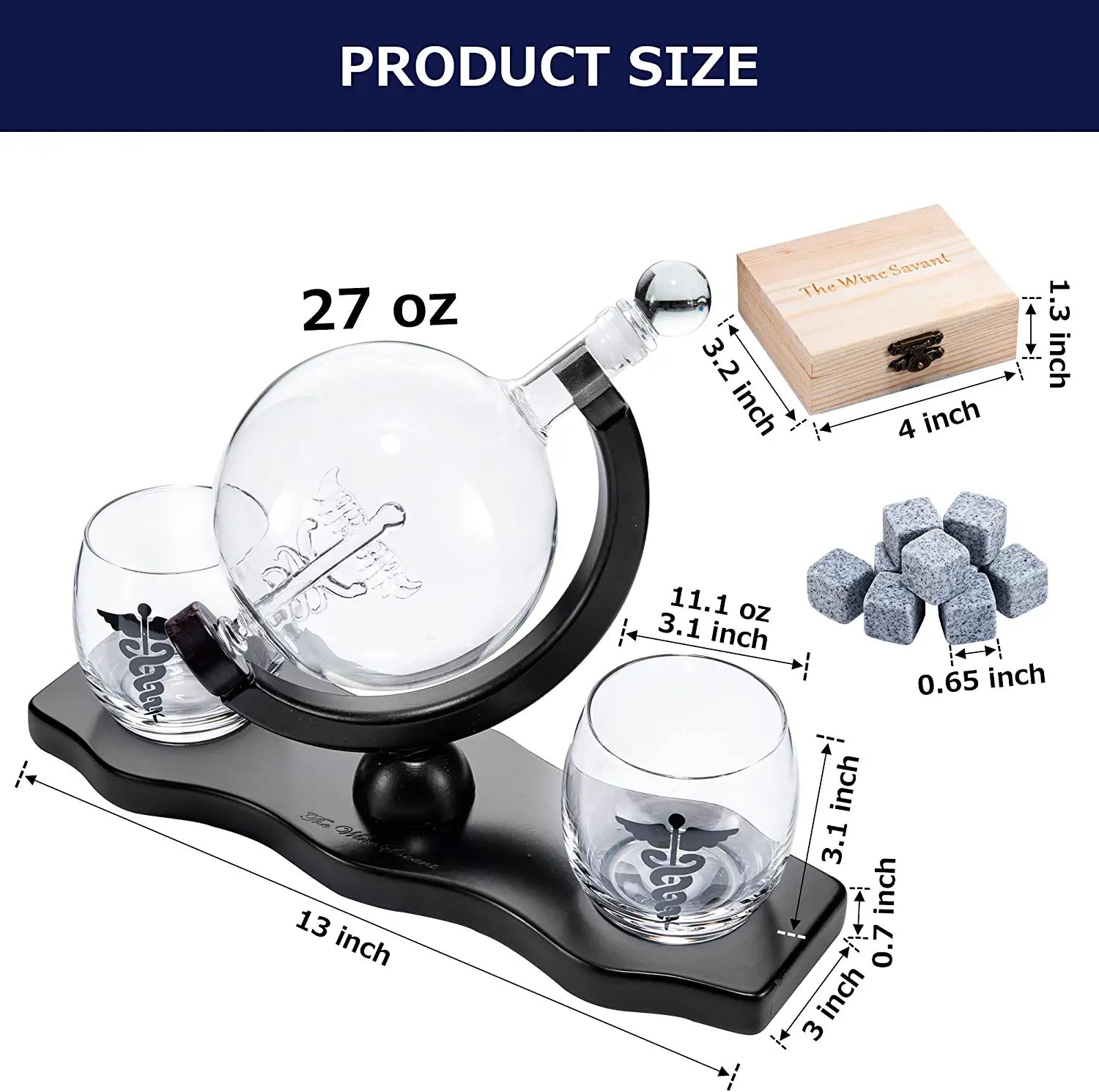 Unique Personalized Healthcare Worker Decanter Customized Decanter Gifts for Men by Groovy Guy