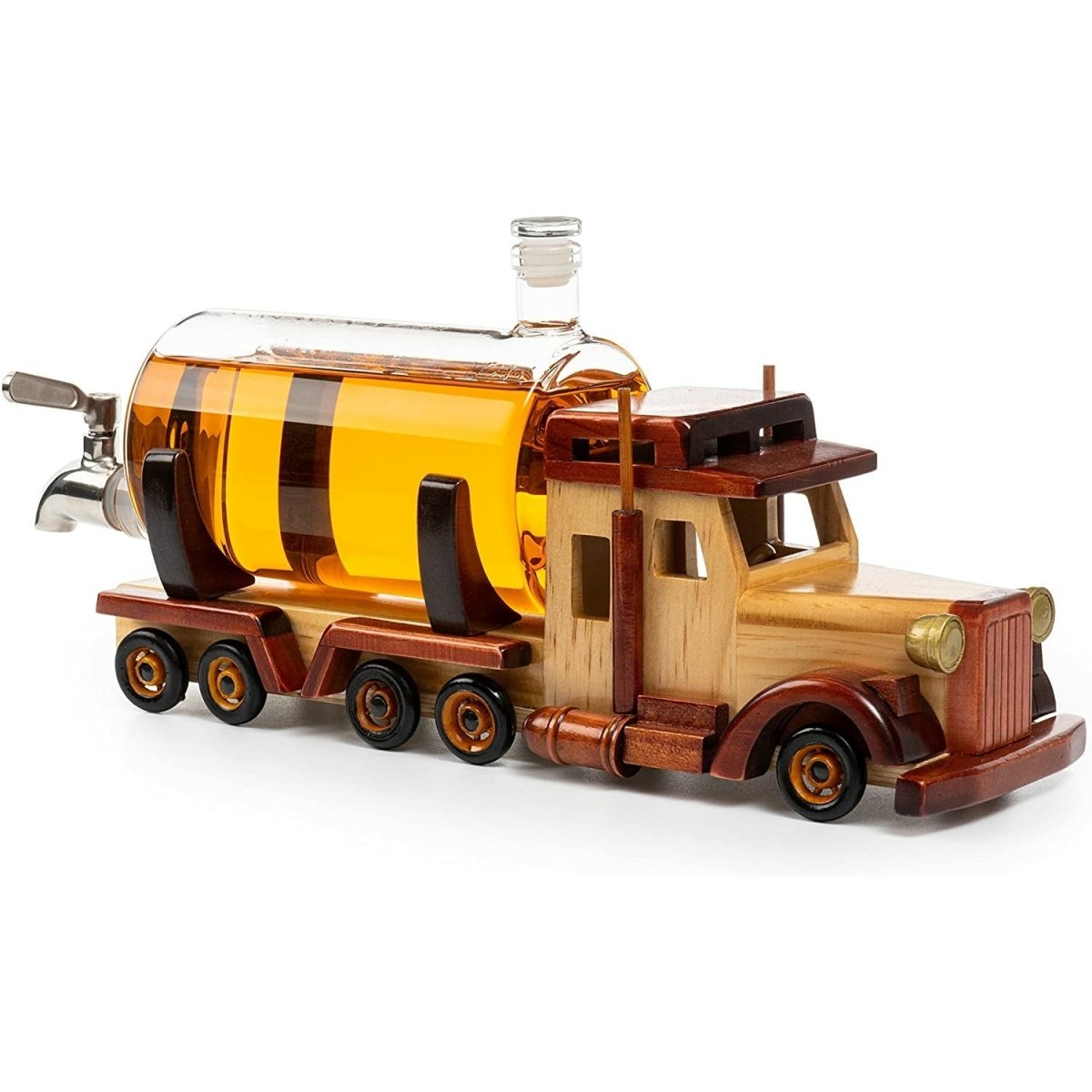 Unique Personalized Truck Trucker Whiskey Decanter Customized Decanters Gifts for Men by Groovy Guy