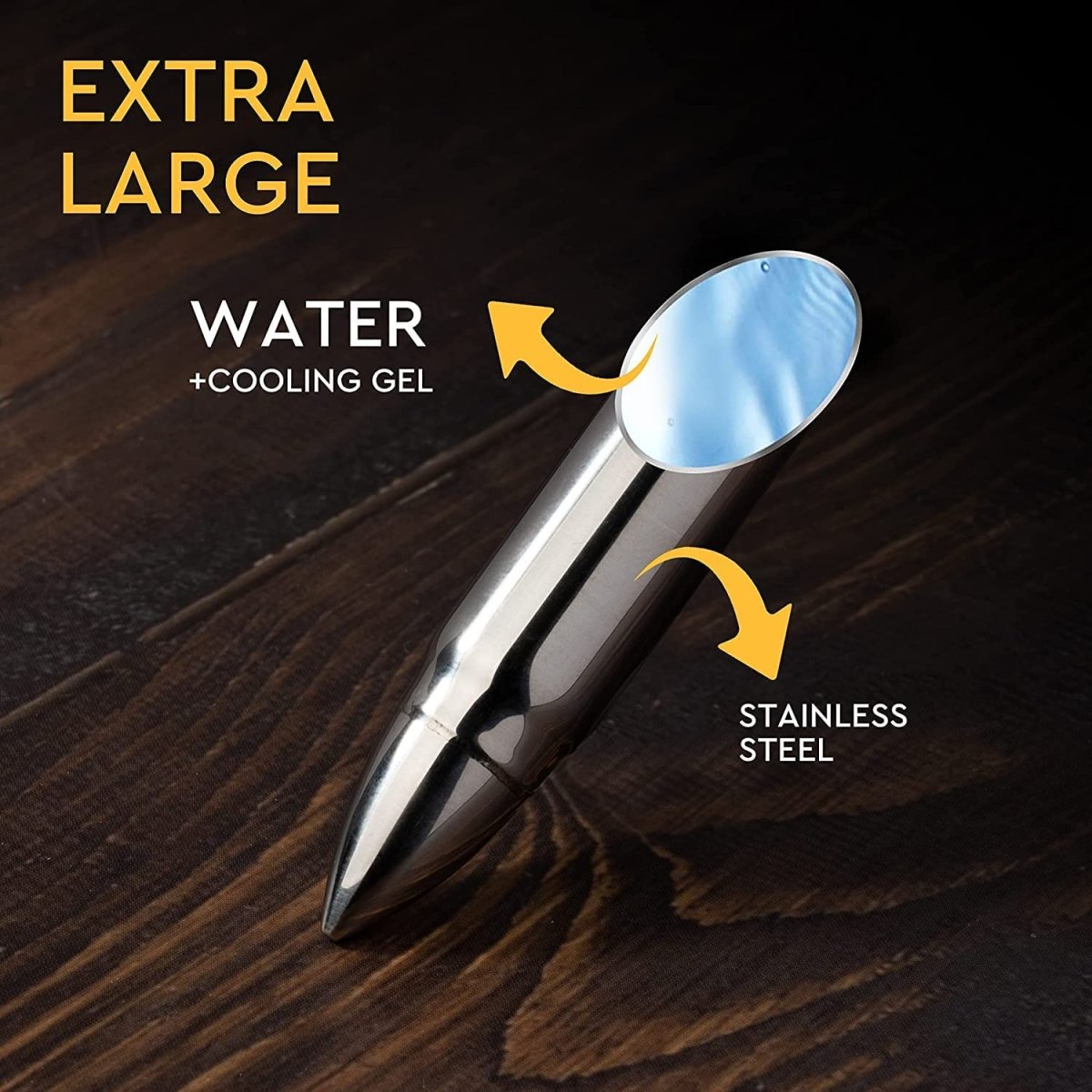 Unique Personalized Whiskey Stones Bullets Stainless Steel Customized Gifts for Men by Groovy Guy