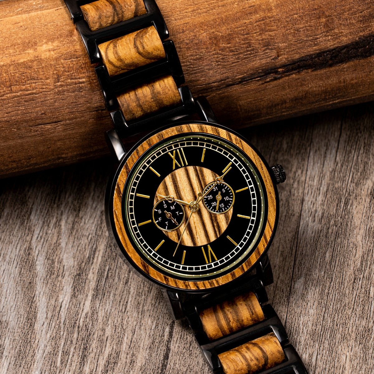 Unique Personalized Elegant Engraved Watch Customized Watches Gifts for Men by Groovy Guy