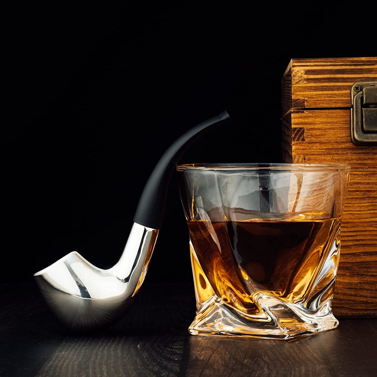 Unique Personalized Pipe Whiskey Chillers Customized Gifts for Men by Groovy Guy