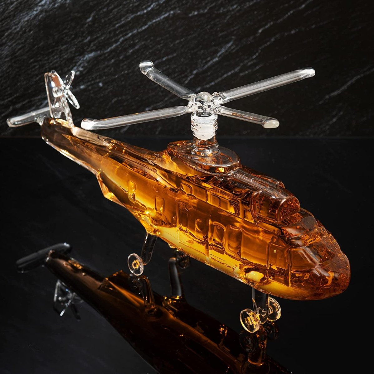 Unique Personalized Black Hawk Decanter Customized Decanter Gifts for Men by Groovy Guy