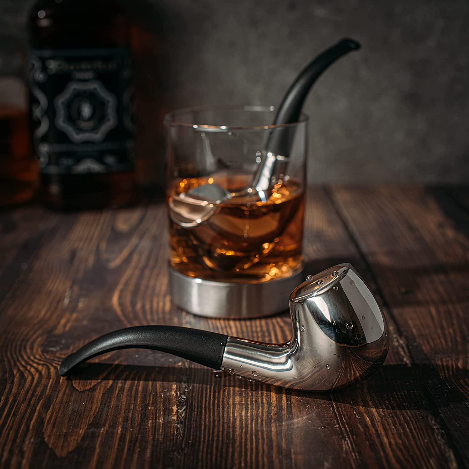 Unique Personalized Pipe Whiskey Chillers Customized Gifts for Men by Groovy Guy
