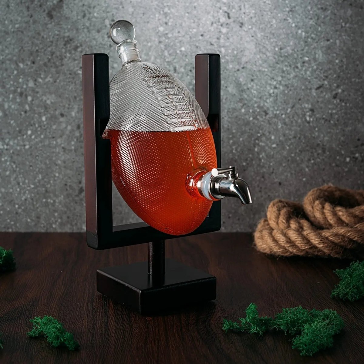 Football-Shaped Decanter