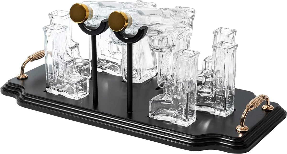 Unique Personalized The Gunslinger Whiskey Set Customized Decanter Set Gifts for Men by Groovy Guy