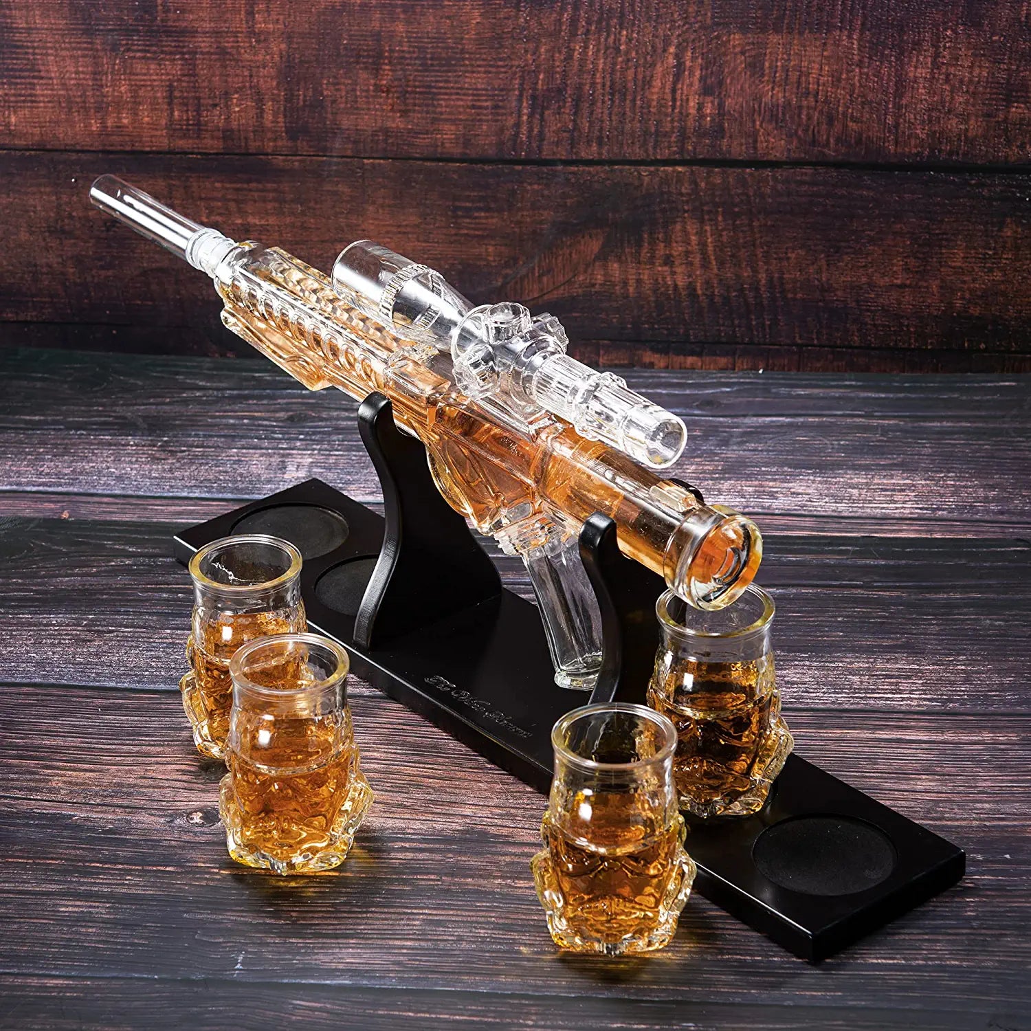 Unique Personalized Galactic Spirits: The Blaster Decanter Set Customized Decanter Set Gifts for Men by Groovy Guy