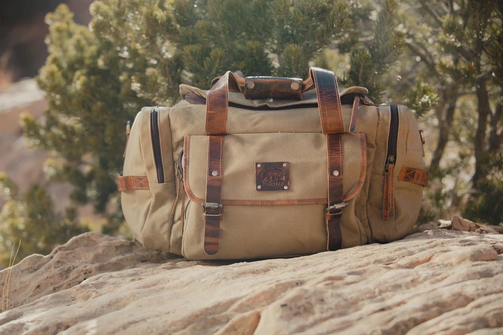 Unique Personalized 25L Overnight Canvas Duffel Customized Duffle Bag Gifts for Men by Groovy Guy