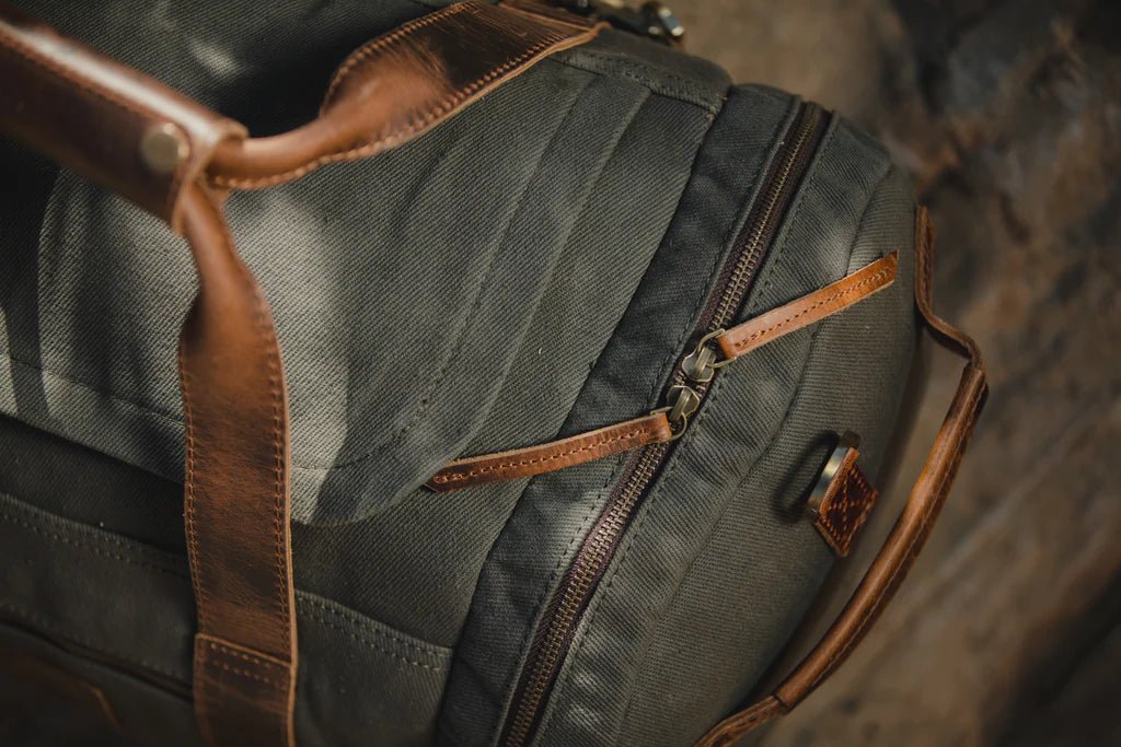 Unique Personalized Excursion Canvas Duffle Customized Duffle Bag Gifts for Men by Groovy Guy