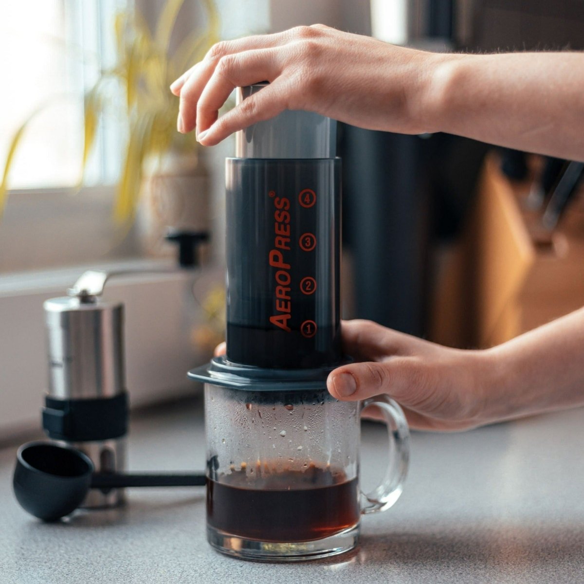 Unique Personalized AeroPress Coffee Maker Customized Gifts for Men by Groovy Guy