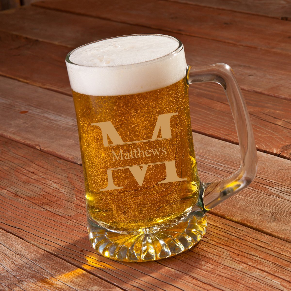 Unique Personalized Custom Beer Mug | 25 oz German - Inspired Beer Mug Customized Bar Gifts for Men by Groovy Guy