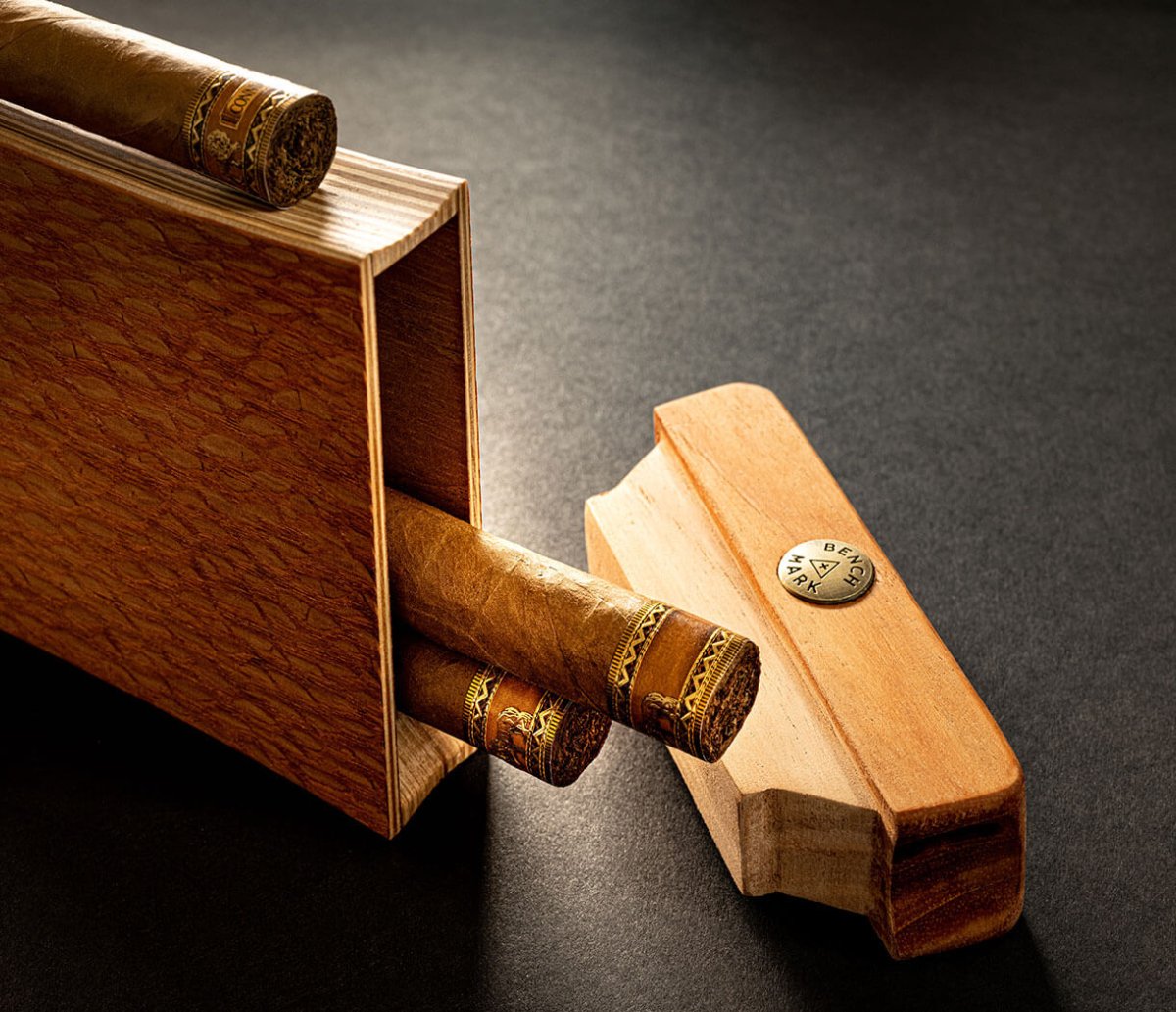 Unique Personalized Luxurious Lacewood Travel Humidor Customized Gifts for Men by Groovy Guy