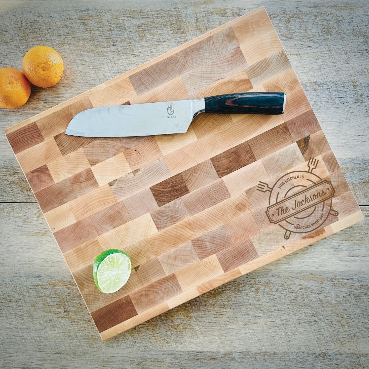 Unique Personalized Custom Butcher Block Customized cutting boards Gifts for Men by Groovy Guy
