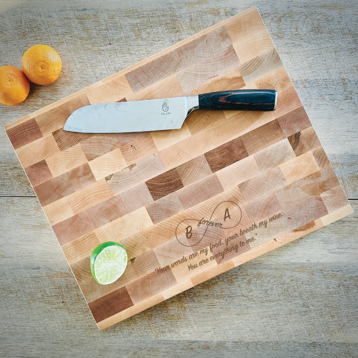 Unique Personalized Custom Butcher Block Customized cutting boards Gifts for Men by Groovy Guy
