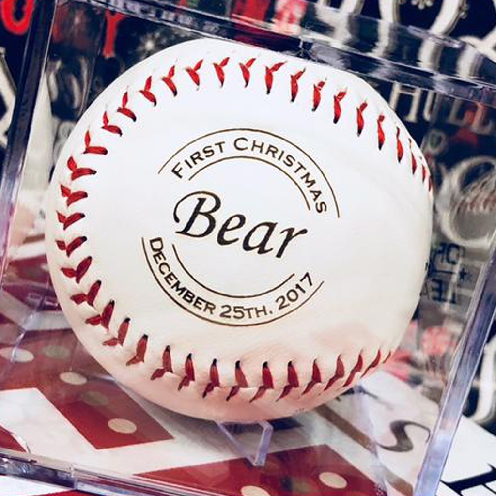 Unique Personalized Classic Rawlings Baseball Customized Baseball Gifts for Men by Groovy Guy
