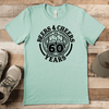 Mens Light Green T Shirt with Beers-N-Cheers-60 design