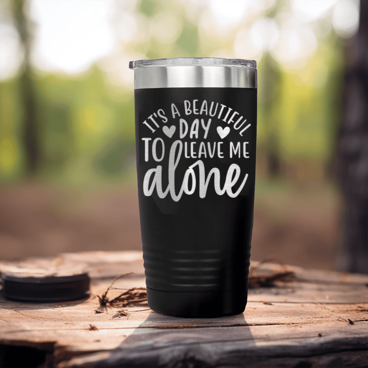 Black funny tumbler Best Day To Leave Me Alone