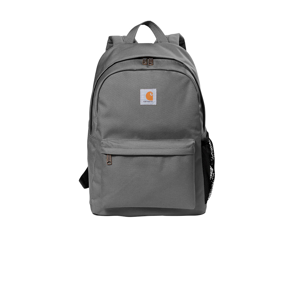 Carhartt Canvas Backpack in Carhartt Brown with personalized name