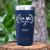 Navy Hockey Tumbler With Chapped By Chasing Pucks Design