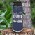 Navy Basketball Water Bottle With Cheering From The Sidelines Design