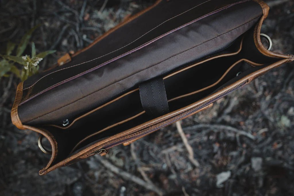 Unique Personalized Rugged Businessmen's Briefcase Customized Messenger Bag Gifts for Men by Groovy Guy