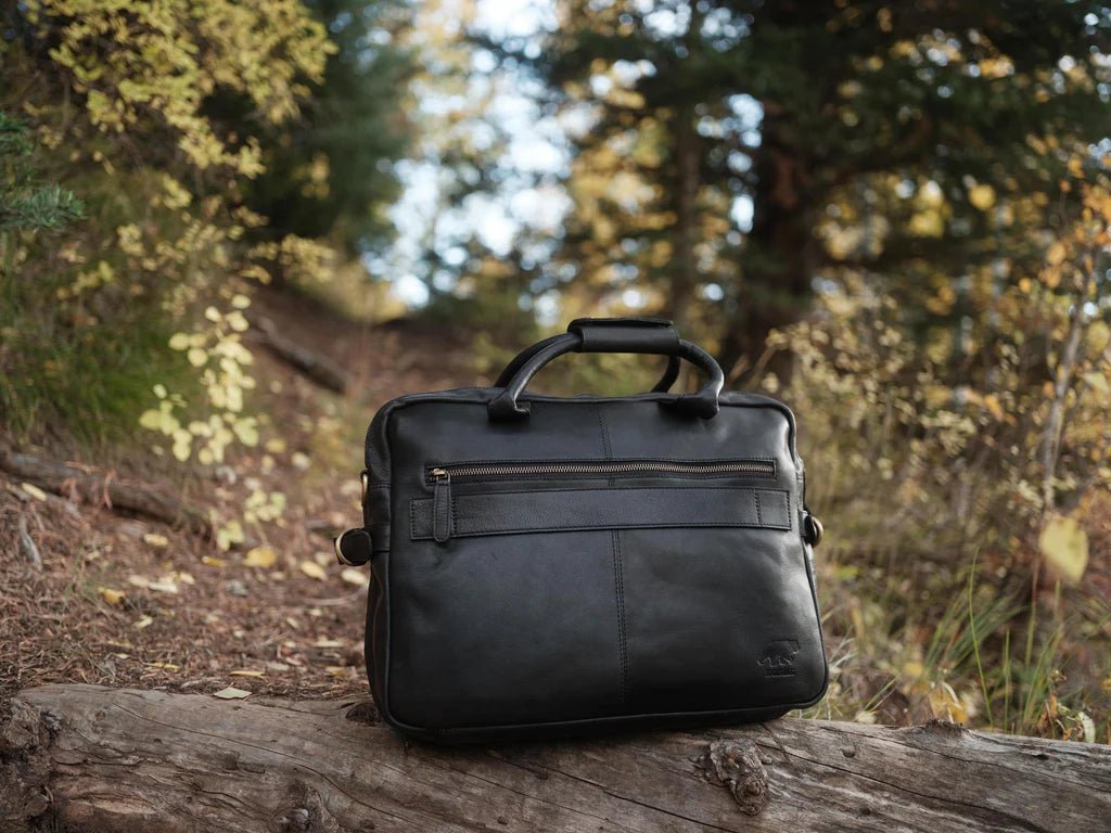 Unique Personalized Buffalo Leather Pilot Bag Customized Messenger Bag Gifts for Men by Groovy Guy