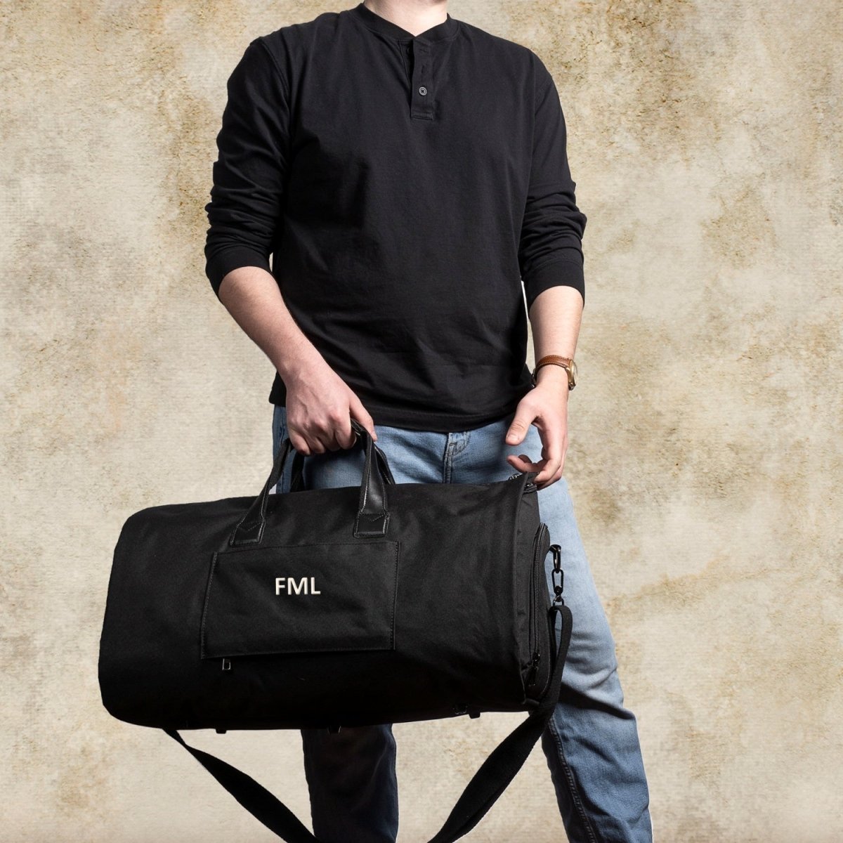Unique Personalized Garment Duffle Bag Customized Duffle Bag Gifts for Men by Groovy Guy