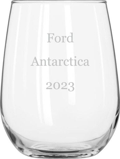 Unique Personalized Custom Stemless Wine Glass Customized Wine Glass Gifts for Men by Groovy Guy