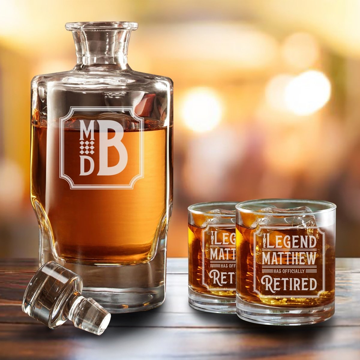 Unique Personalized Serve Up Retirement Customized Retirement Gifts for Men by Groovy Guy