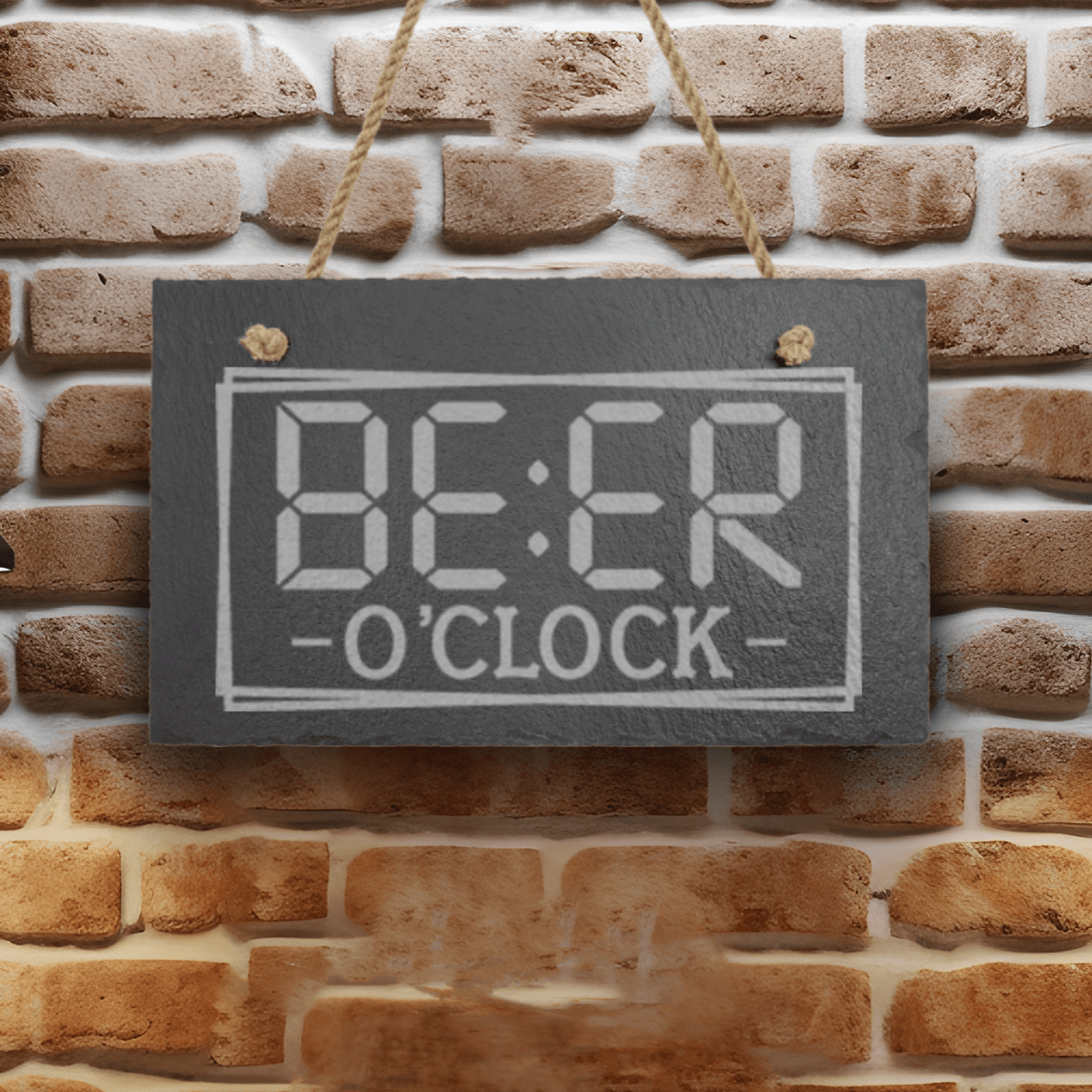 Unique Personalized Digital Beer Clock Slate Wall Decor Customized Man Cave Signs Gifts for Men by Groovy Guy