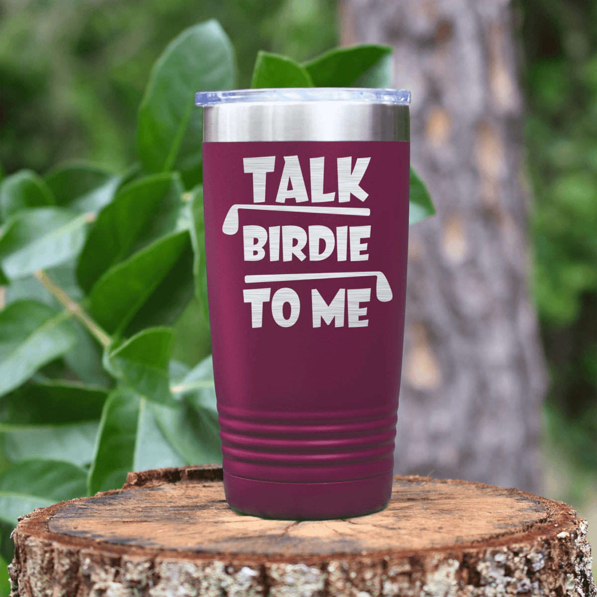 Maroon golf tumbler Dirty Birdie
