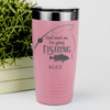 Salmon Fishing Tumbler With Dont Mind Me Design