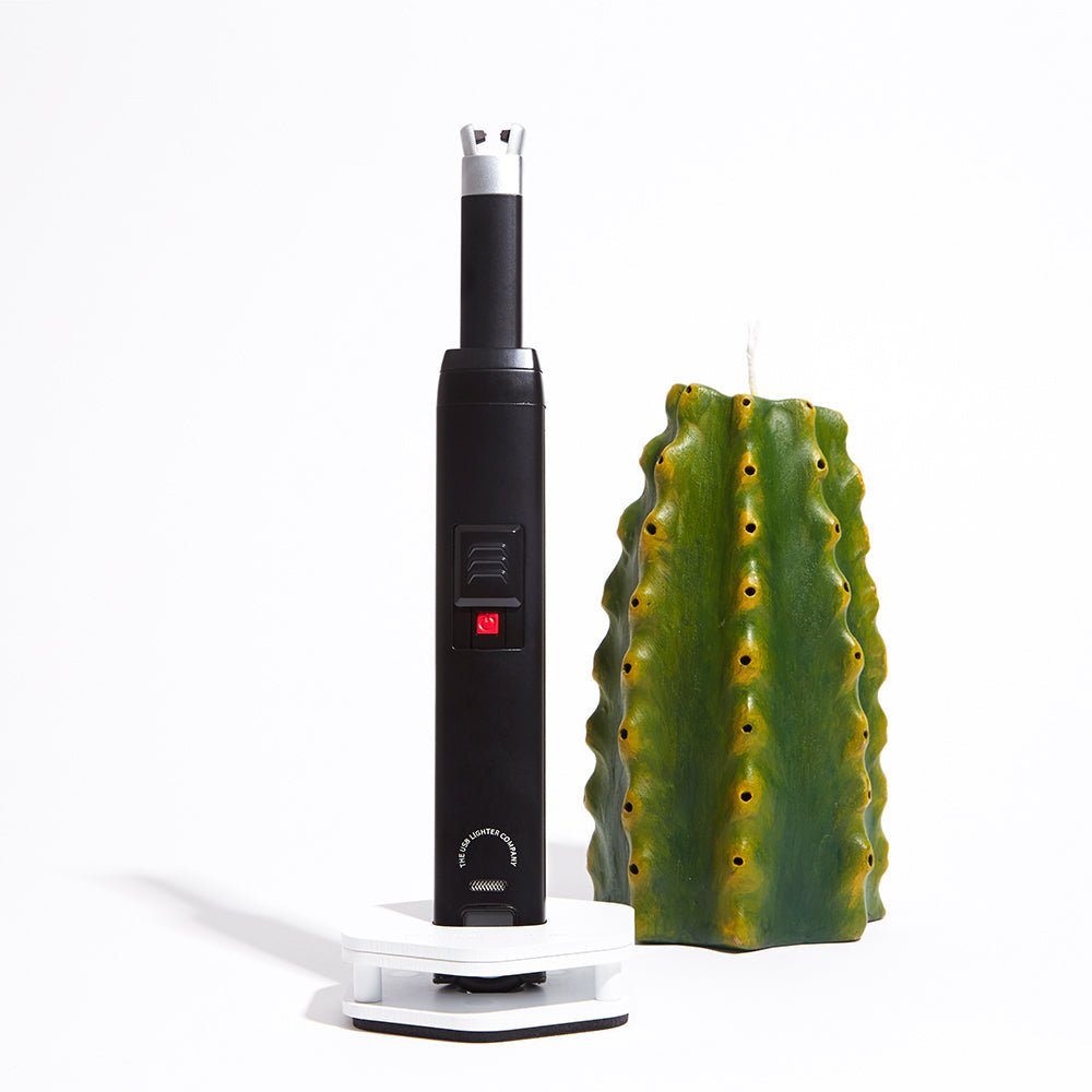 Unique Personalized Candle Lighter - Black Customized Electric Gifts for Men by Groovy Guy